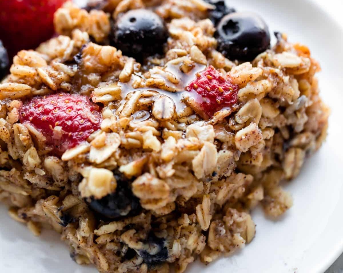 1 Bowl Baked Oatmeal top view