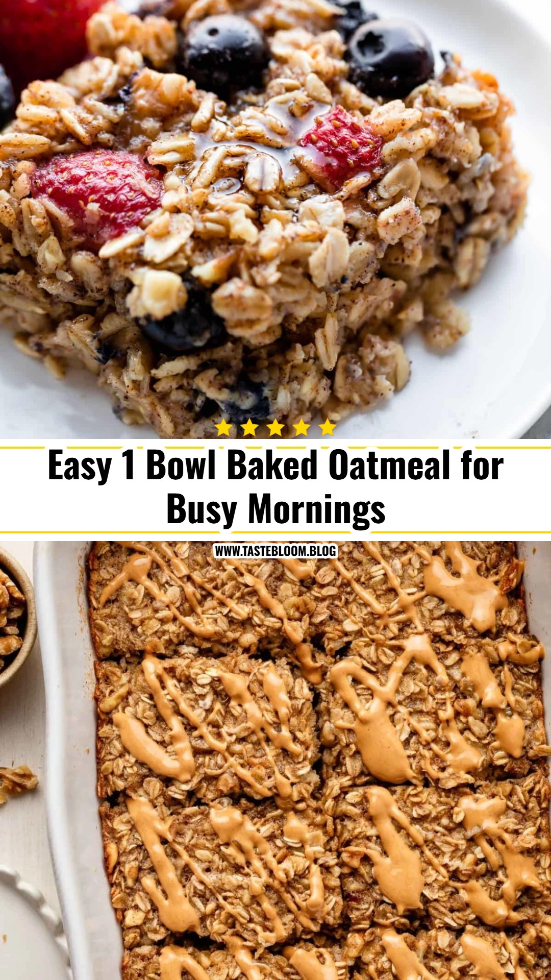 1 Bowl Baked Oatmeal
