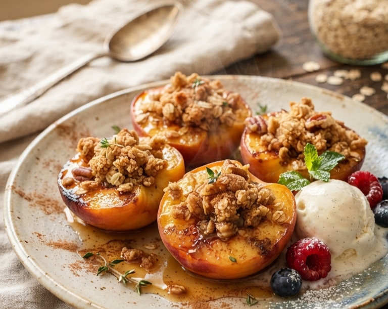 Easy Baked Peaches You Will Make All Summer top view