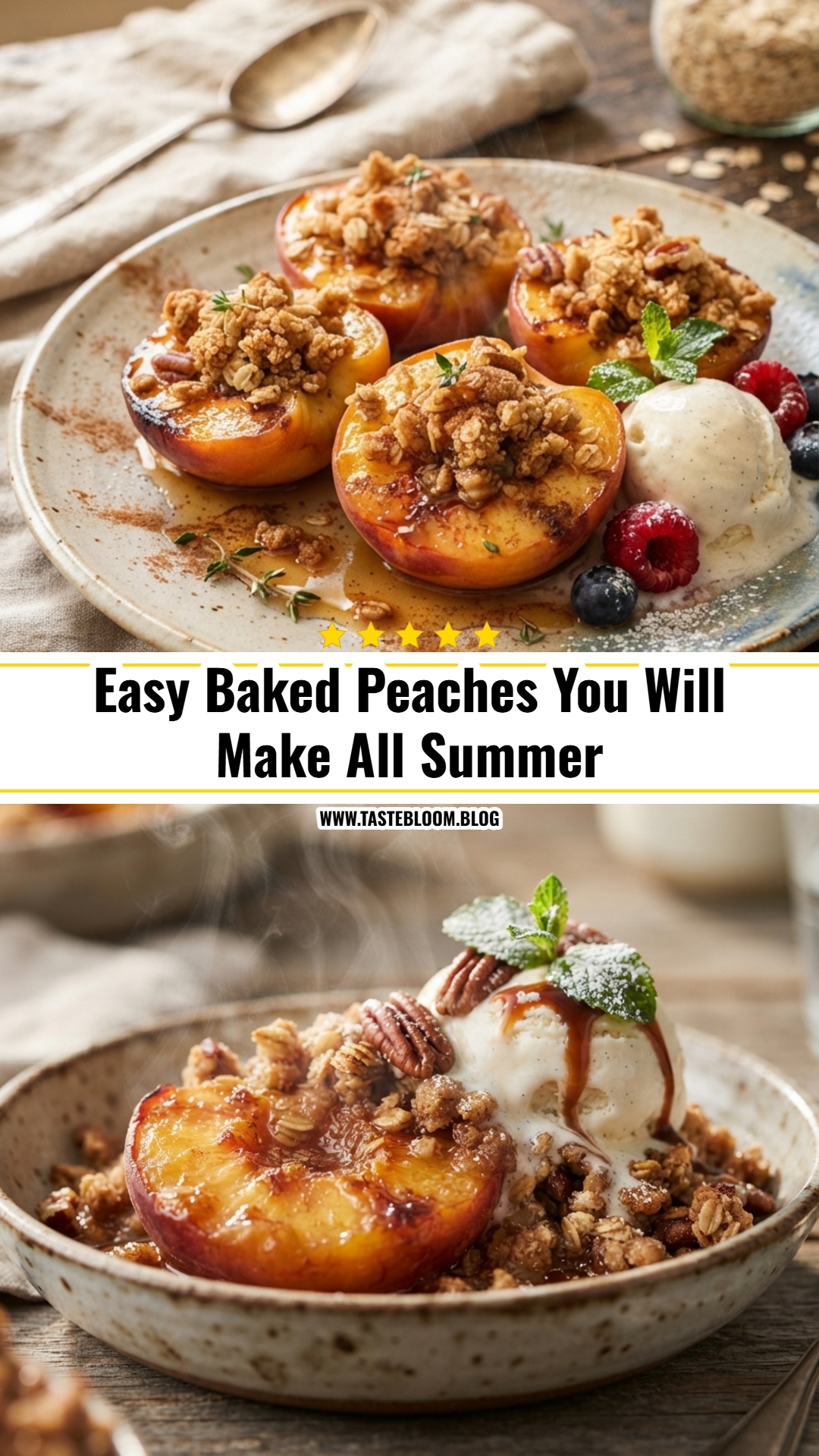 Easy Baked Peaches You Will Make All Summer