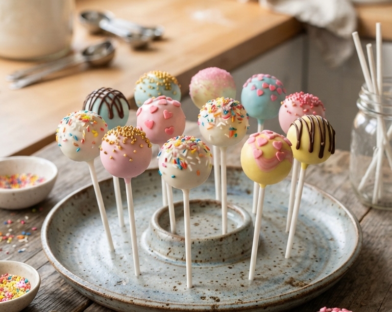 Easy Cake Pops Recipe And Flavor Ideas top view
