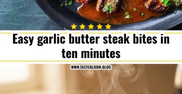 Easy garlic butter steak bites in ten minutes