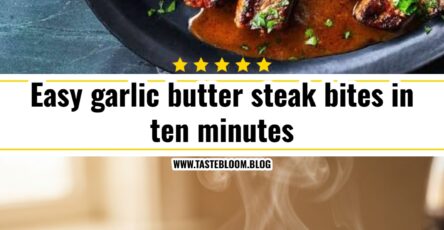 Easy garlic butter steak bites in ten minutes