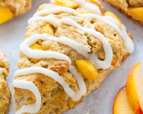 Easy Peach Scones For Your Next Brunch top view