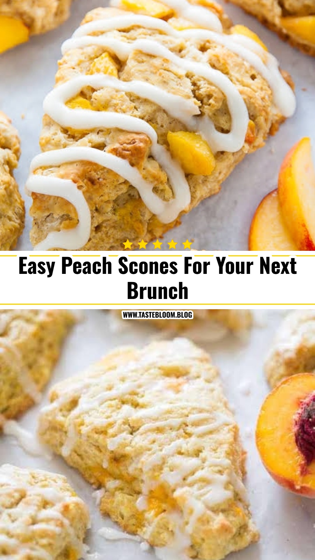Easy Peach Scones For Your Next Brunch