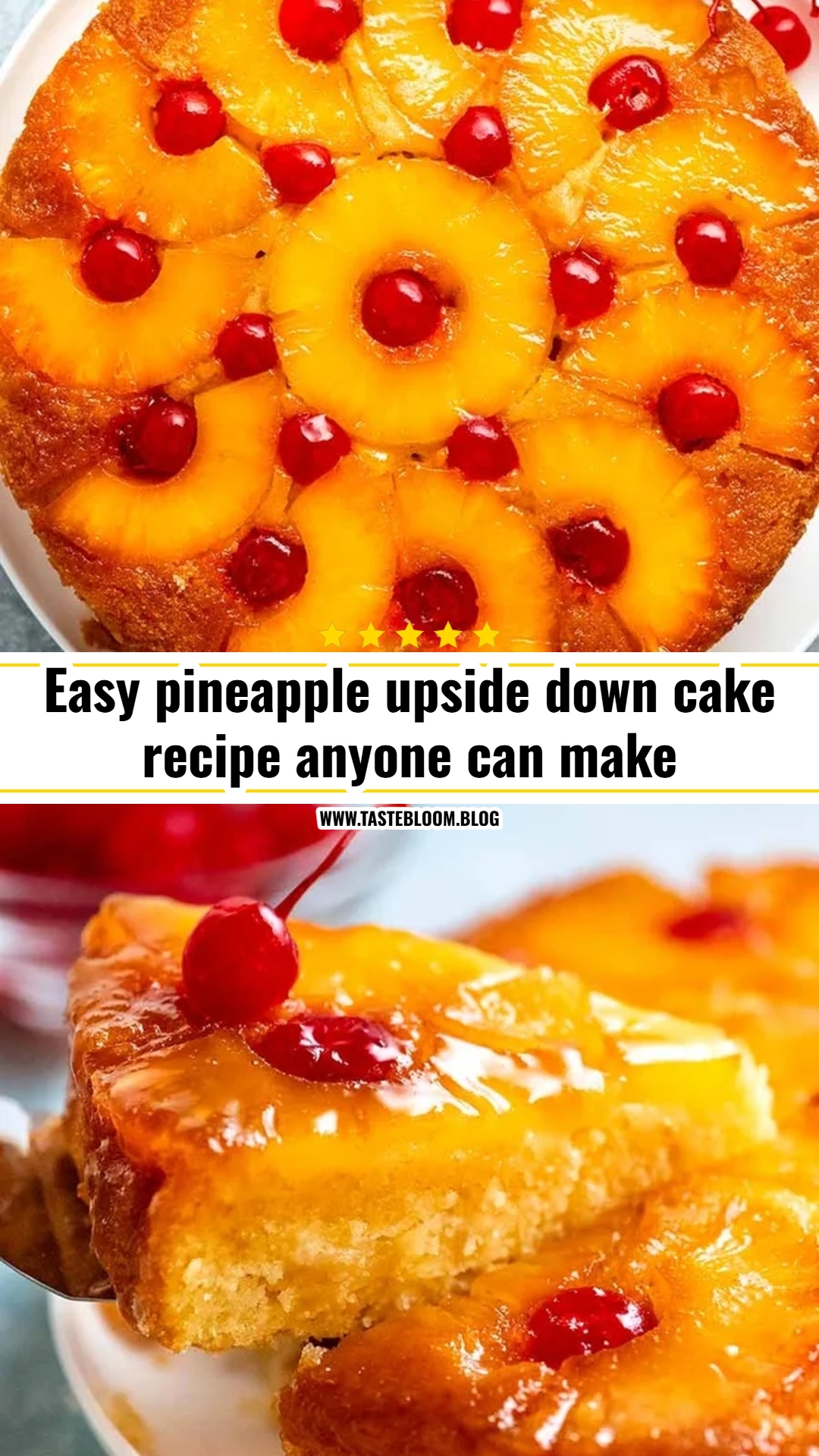 Easy pineapple upside down cake recipe anyone can make