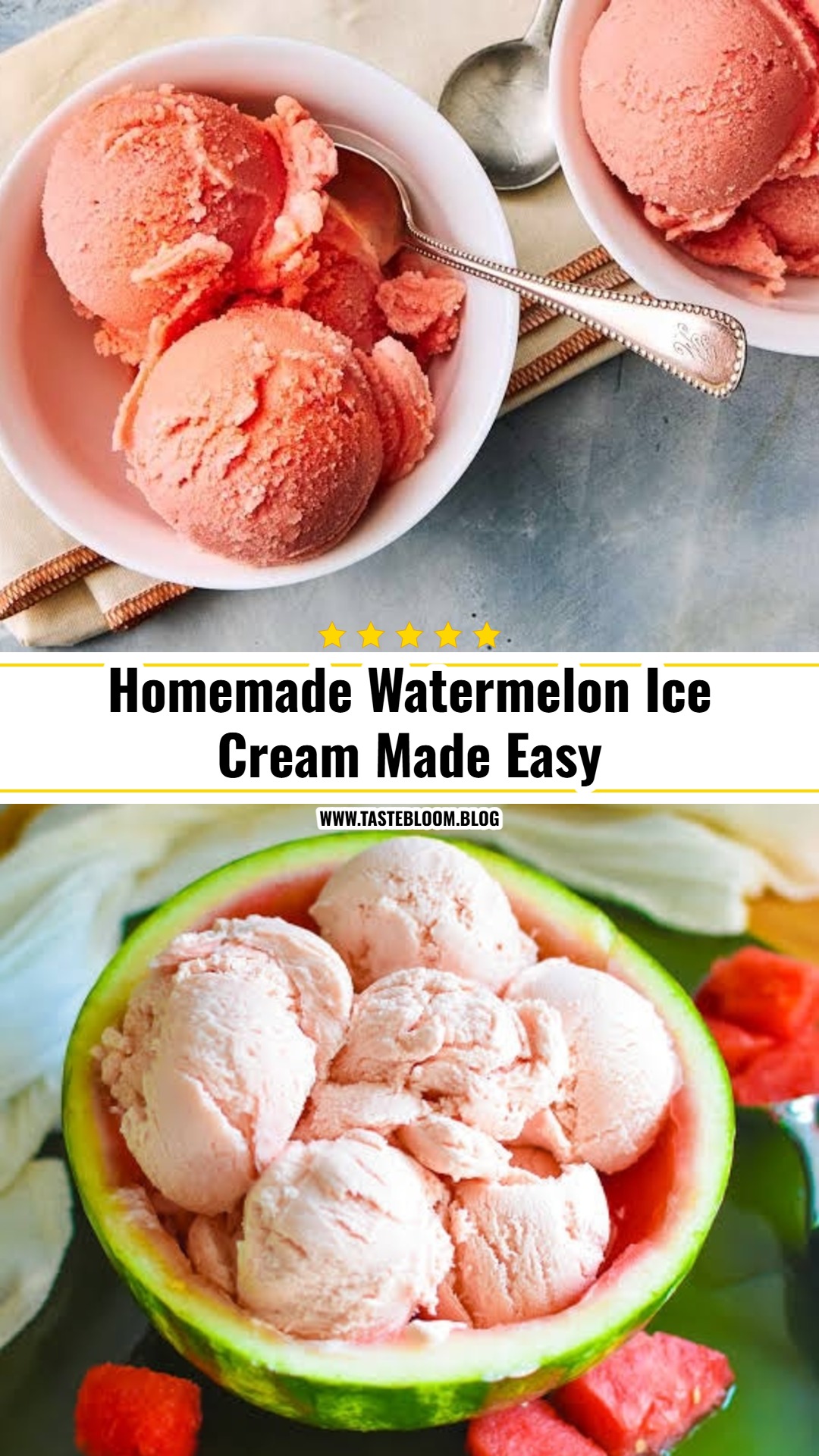 Easy Watermelon Ice Cream You Have To Try