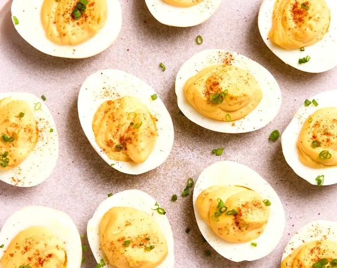 How to Make the Best Deviled Eggs Ever top view