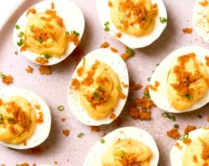 How to Make the Best Deviled Eggs Ever suggested serving