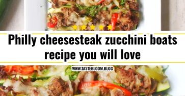 Philly cheesesteak zucchini boats recipe you will love