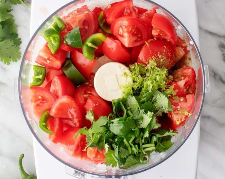 The Best Homemade Salsa You Will Ever Make top view