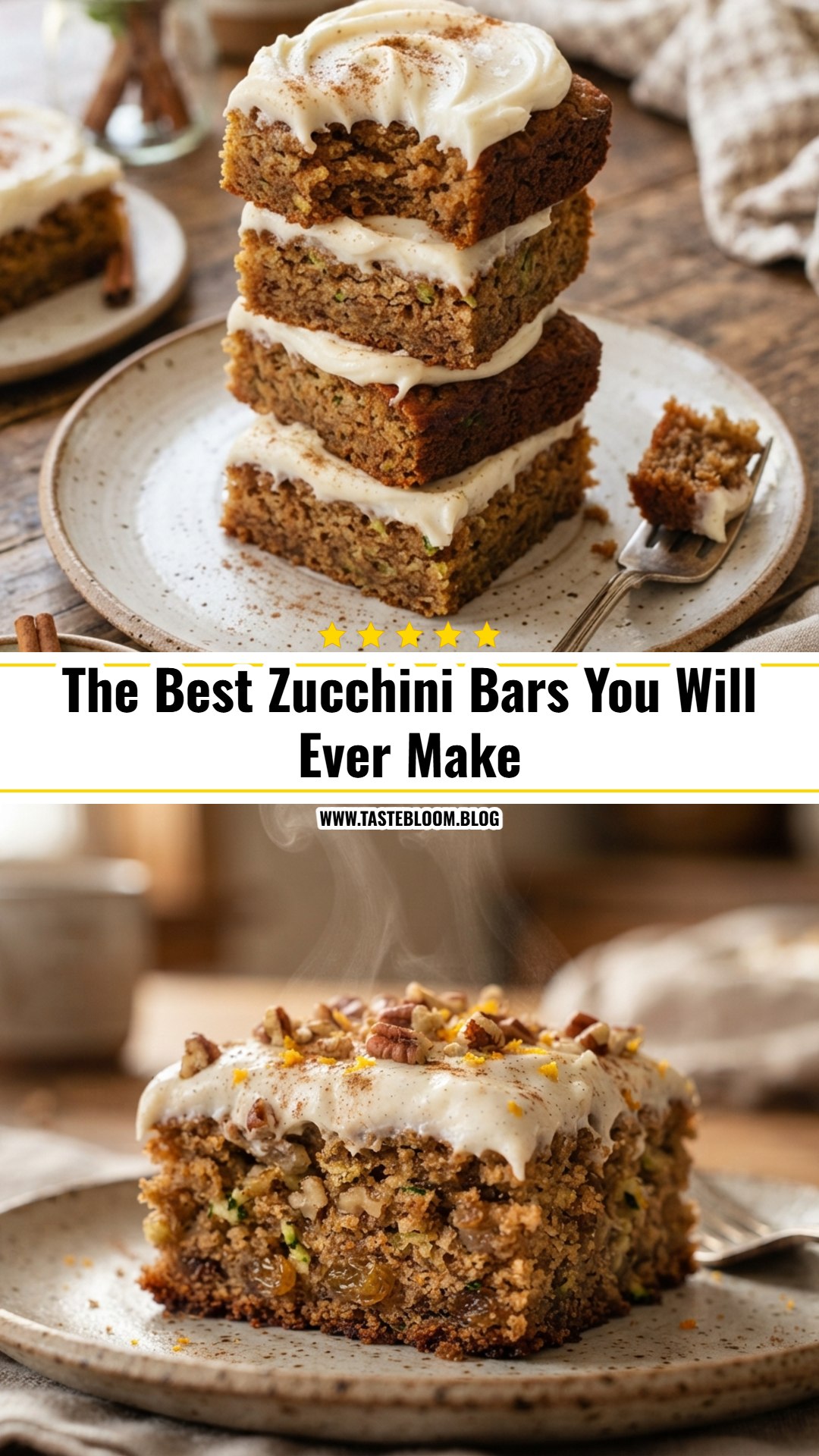 The Best Zucchini Bars You Will Ever Make
