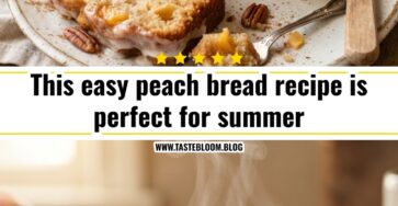 This easy peach bread recipe is perfect for summer