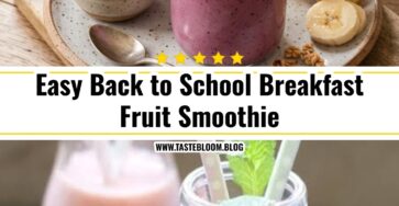 Easy Back to School Breakfast Fruit Smoothie