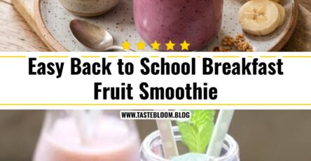 Easy Back to School Breakfast Fruit Smoothie