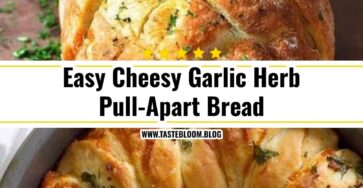 Easy Cheesy Garlic Herb Pull-Apart Bread