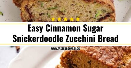 Easy Cinnamon Sugar Snickerdoodle Zucchini Bread