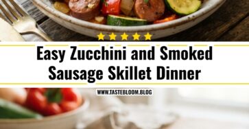 Easy Zucchini and Smoked Sausage Skillet Dinner