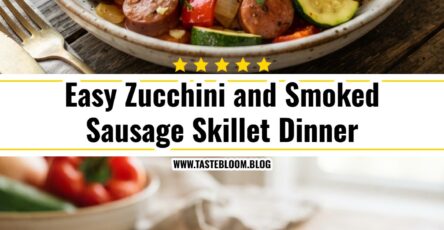 Easy Zucchini and Smoked Sausage Skillet Dinner