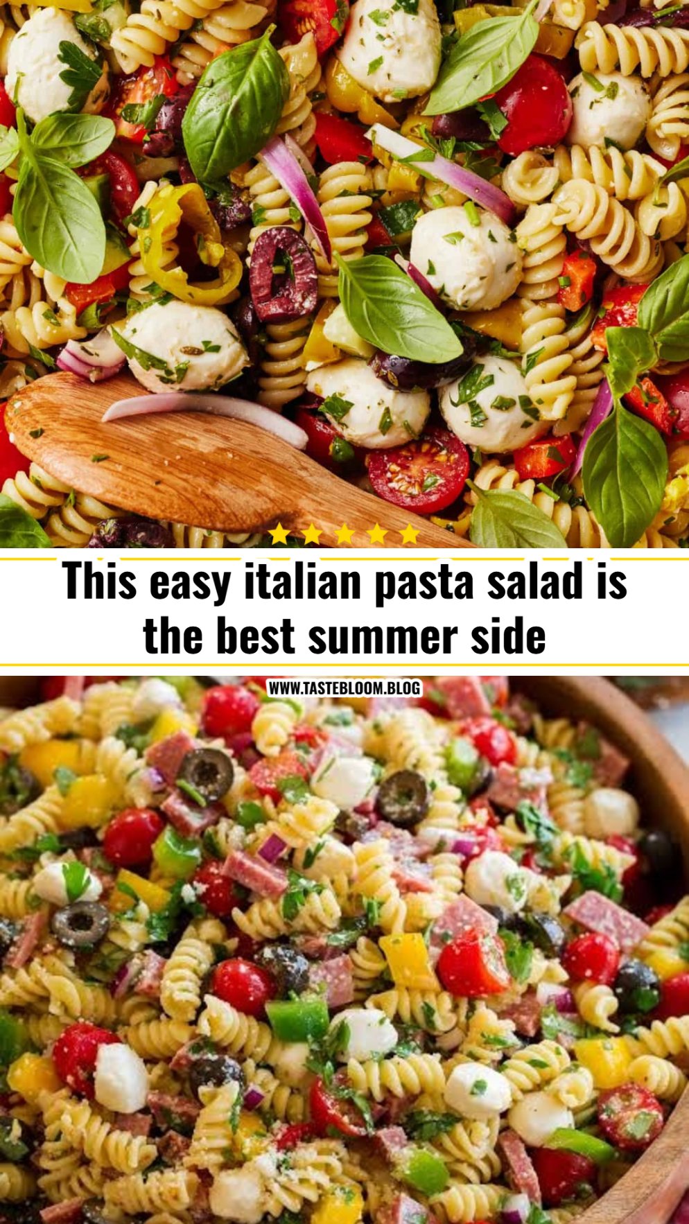This easy italian pasta salad is the best summer side