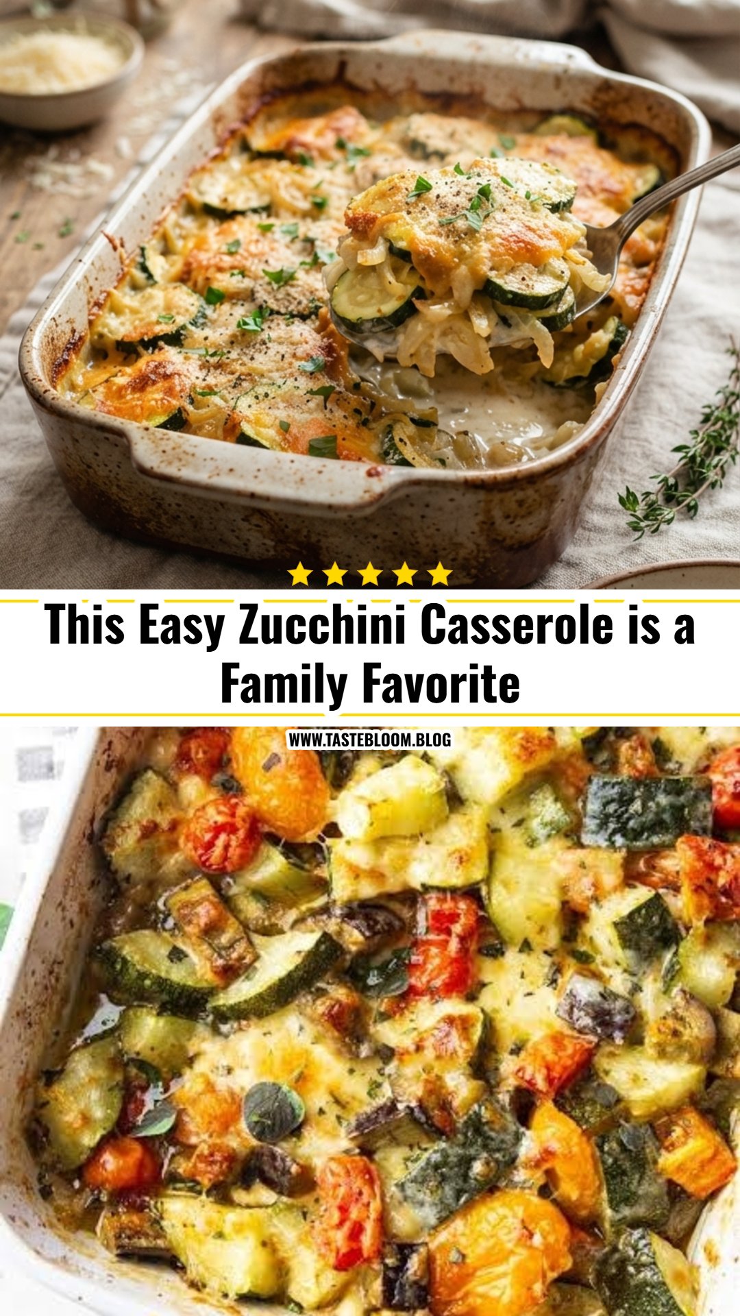 This Easy Zucchini Casserole is a Family Favorite