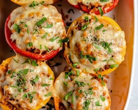 This Stuffed Bell Peppers Meal Prep Is So Good suggested serving