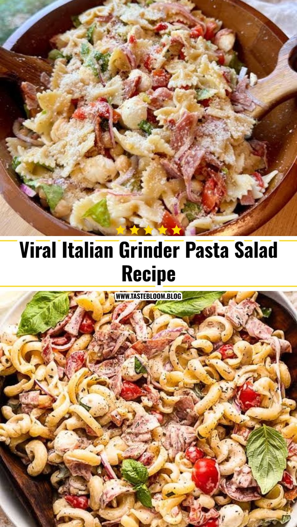 Viral Italian Grinder Pasta Salad Recipe