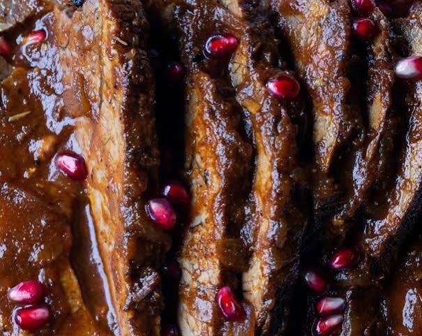 Best Honey Glazed Braised Brisket With Pomegranate suggested serving