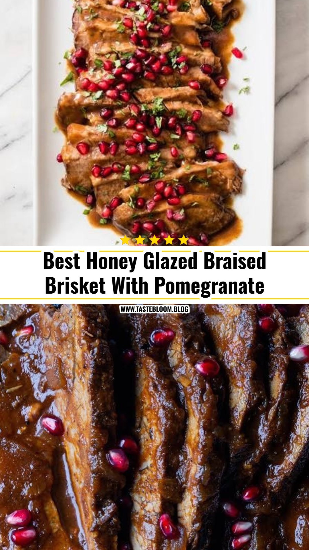 Best Honey Glazed Braised Brisket With Pomegranate