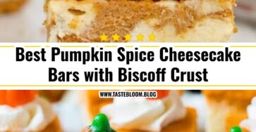 Best Pumpkin Spice Cheesecake Bars with Biscoff Crust