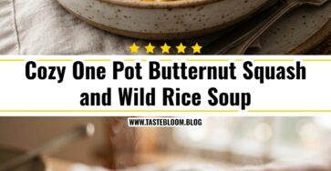 Cozy One Pot Butternut Squash and Wild Rice Soup