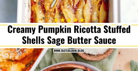 Creamy Pumpkin Ricotta Stuffed Shells Sage Butter Sauce
