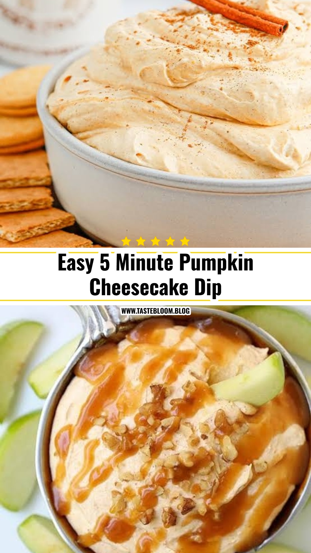 Easy 5 Minute Pumpkin Cheesecake Dip