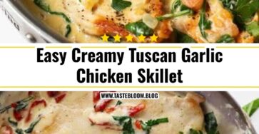 Easy Creamy Tuscan Garlic Chicken Skillet