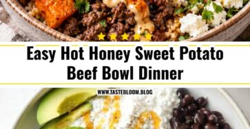 Easy Hot Honey Sweet Potato Beef Bowl Dinner