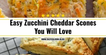 Easy Zucchini Cheddar Scones You Will Love