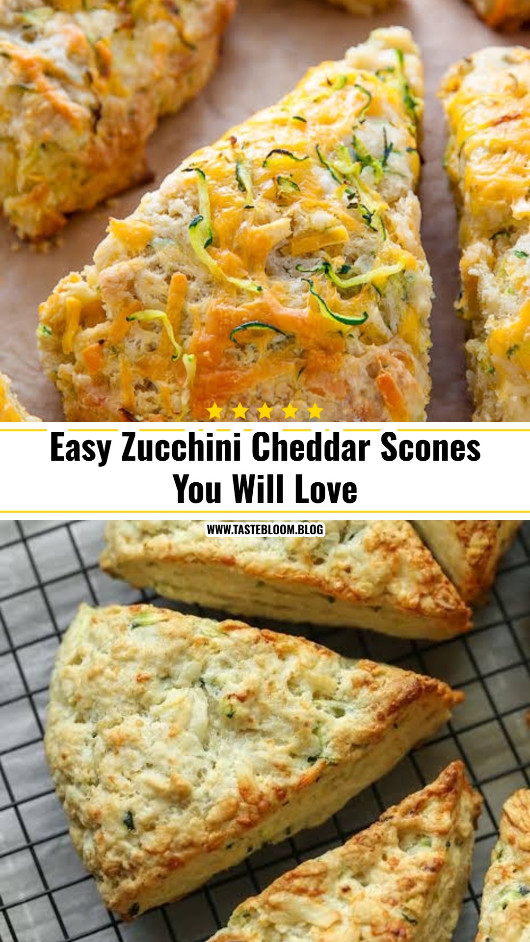 Easy Zucchini Cheddar Scones You Will Love