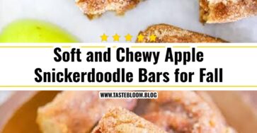 Soft and Chewy Apple Snickerdoodle Bars for Fall