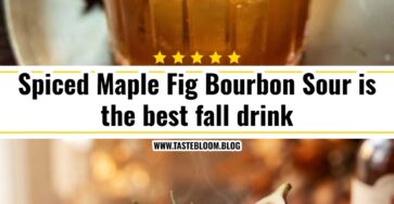 Spiced Maple Fig Bourbon Sour is the best fall drink