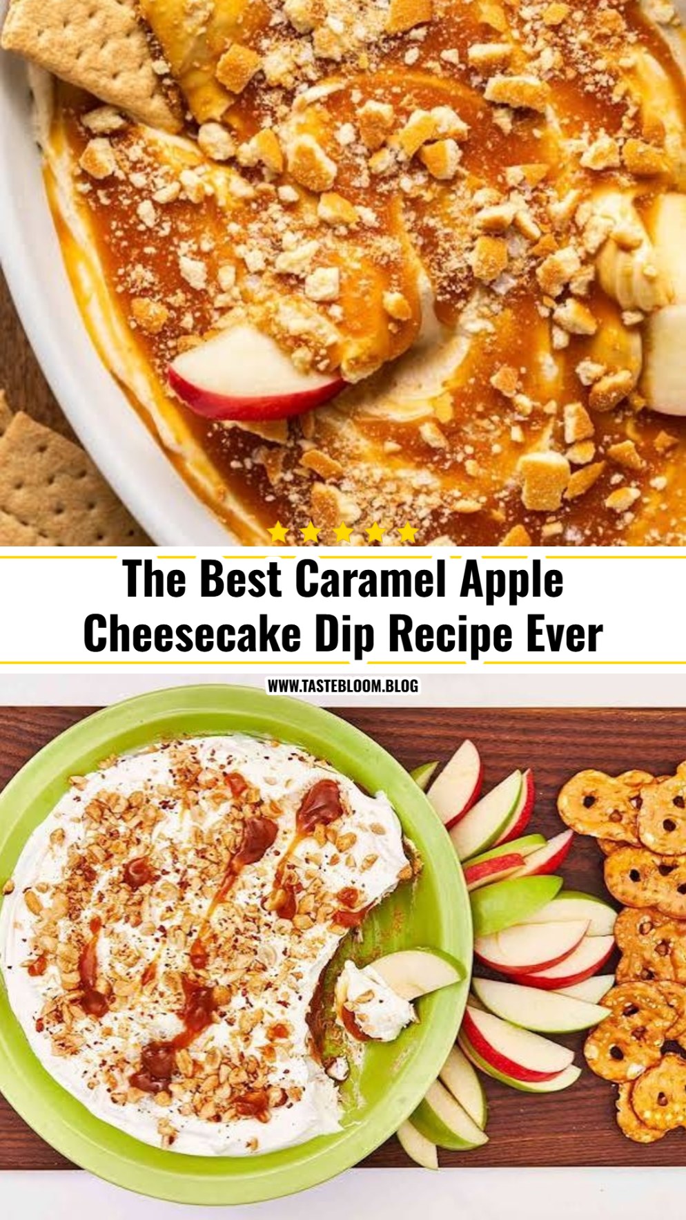 The Best Caramel Apple Cheesecake Dip Recipe Ever