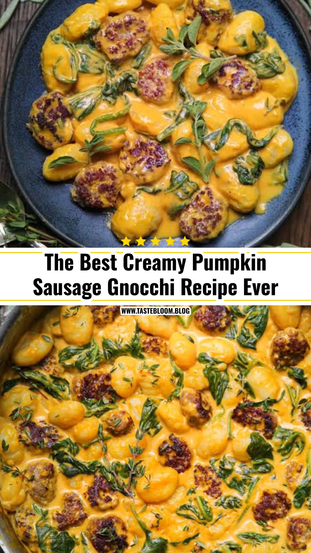 The Best Creamy Pumpkin Sausage Gnocchi Recipe Ever