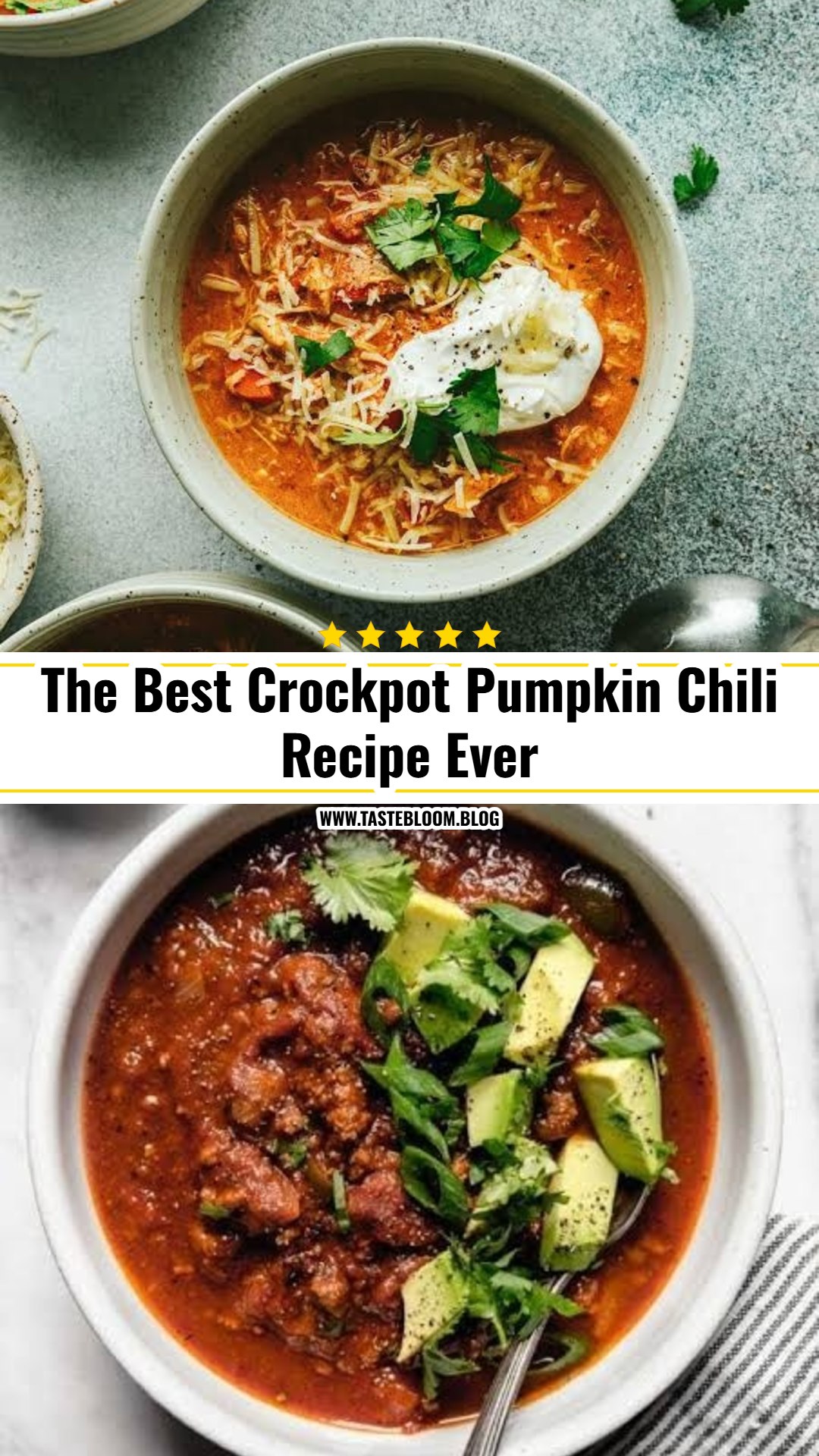 The Best Crockpot Pumpkin Chili Recipe Ever
