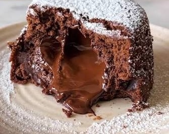 The Best Easy Choco Lava Cake Recipe Ever top view
