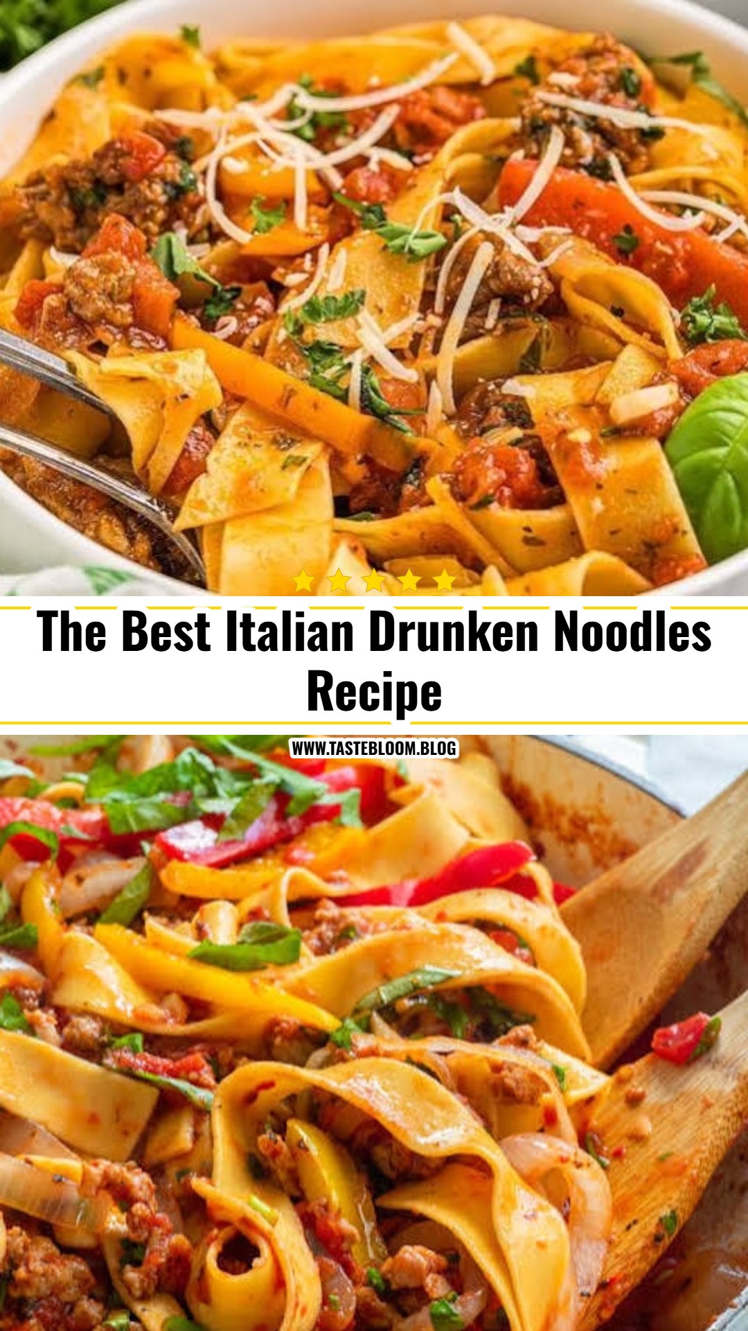 The Best Italian Drunken Noodles Recipe