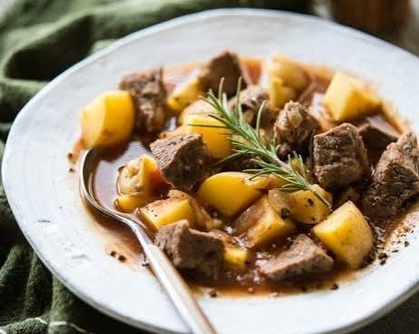 The Best Slow Cooker Beef and Potato Stew Recipe Ever suggested serving