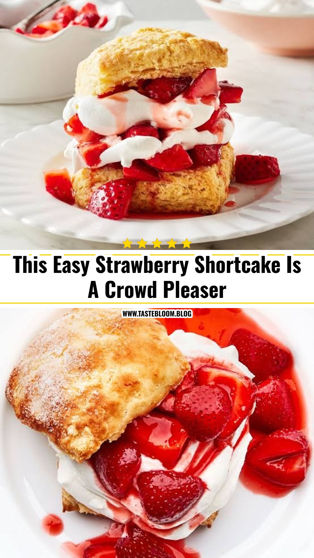 This Easy Strawberry Shortcake Is A Crowd Pleaser